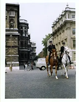 Two women police officers on horseback, London