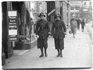 Armband Gallery: Two women police officers in a London street