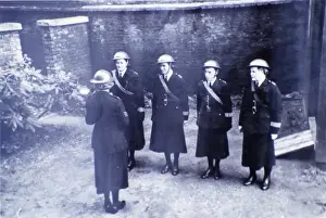 Four women police officers in London, WW2