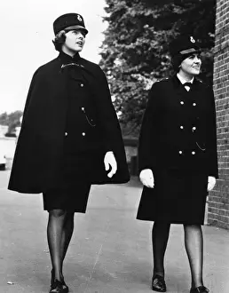 Women police officers in new Hartnell uniform, London