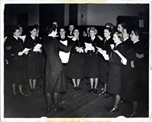 Sleeve Prints: Women police officers singing in choir, Met Police, London
