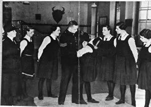 Women police officers in training at Peel House, London