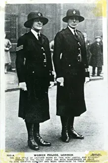 Two women police officers in updated uniform, London