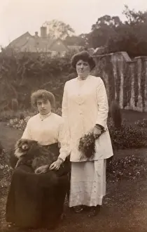Women with Pomeranian