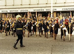 Past Gallery: Women of The Royal British Legion march past the Brighton Conference Centre
