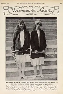 Junior Prints: Women in Sport - Betty Nuthall & M. H. A. Cator, tennis