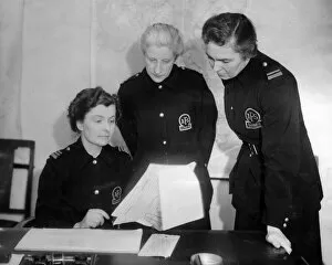 Three women staff officers, London HQ, WW2