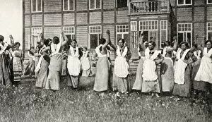 Women students at agricultural school, Republic of Estonia