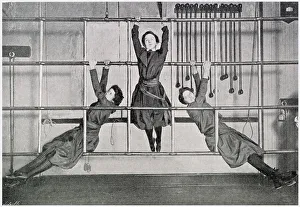 Exercises Prints: Women on the Swedish ladder. Date: 1901