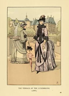 Stroll Collection: Women on the terrace of the Luxembourg Gardens, 1885