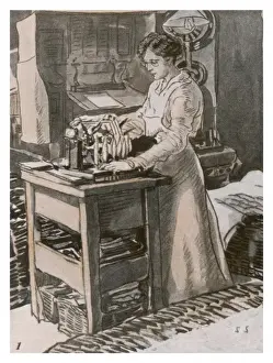 Paisley Prints: Women Testing Yarn