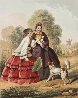 Women and unwelcome dog