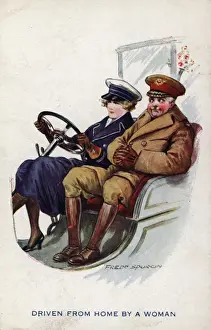 Drives Prints: Women War Work Chauffer WW1