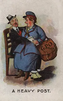 Postwoman Prints: Women on War Work Postwoman WW1