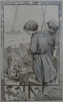Lithographs Gallery: Women War Work WW1 Women Fitters