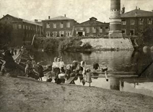 Images Dated 26th June 2012: Women Washing Clothes in a River