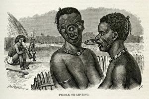 Women wearing Lip-rings Women wearing Lip-rings