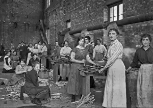 Women workers in a factory - WW1 era