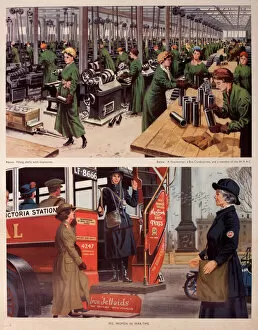 Trafalgar Collection: Women working during the First World War