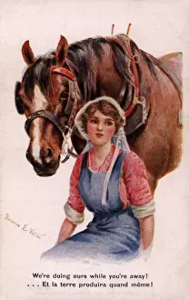 Thinks Prints: Women WW1 Farming