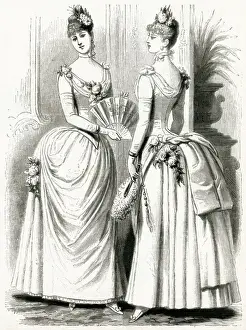 Choker Prints: Womens ball dresses 1886