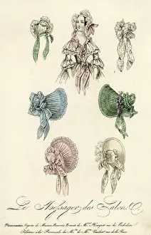 1838 Prints: Womens bonnets 1838