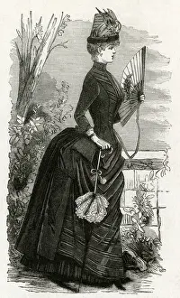 Plaited Prints: Womens bustle 1886