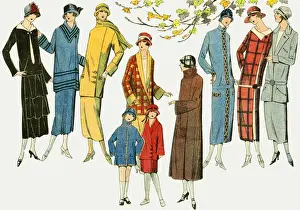 Jackets Prints: Womens and Cildrens Fashions for Autumn 1921