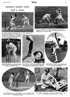 Images Dated 19th December 2011: Womens cricket tour, 1935