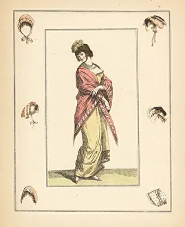 Cashmere Prints: Women's fashions and hats, French Directoire era, Paris, 1801