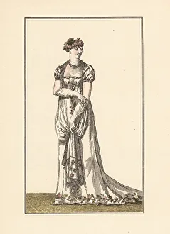 Women's formal fashions, First Empire era, Paris, 1805