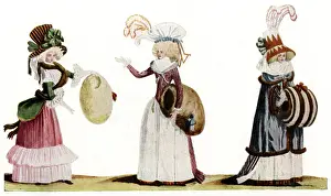Muffs Prints: Womens French fashion 1787