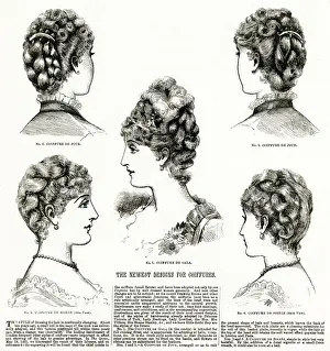 Curl Prints: Womens hairstyles 1886