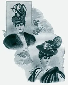 Stole Prints: Womens hats 1905