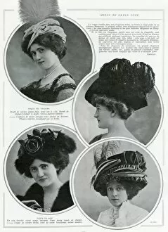 Images Dated 12th May 2017: Womens hats 1909