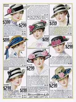 Bellas Collection: Womens Hats 1916