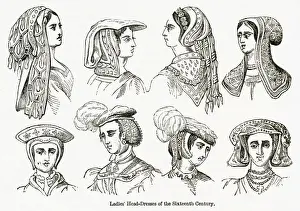 Womens headdressses of the 16th century