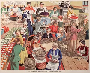 Baskets Collection: Womens Institute activities during the First World War