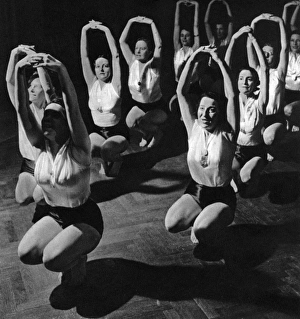 The Womens League of Health &Beauty exercise classes, 1938 The Womens League of Health &Beauty exercise classes, 1938