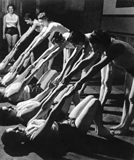 The Womens League of Health & Beauty exercise classes, 1938
