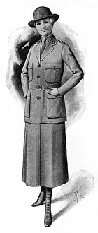 Burberrys Prints: Womens Legion uniform from Burberrys, 1918