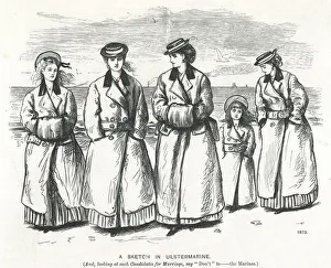 Images Dated 7th September 2018: Womens oversized sack coats 1873