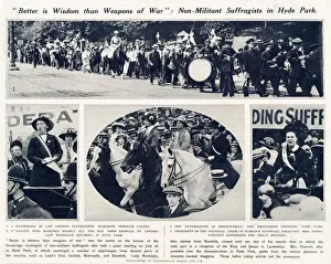 Womens Suffrage Pilgrimage of July 1913 was a peaceful march in Ealing and Hyde Park