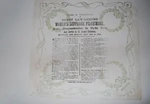 Commemorating Prints: Womens Suffrage Pilgrimage N. U. W. S.s 1913
