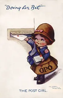 Womens War Work WW1 Post Girl