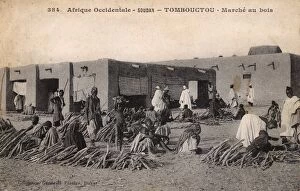 Timbuktu Collection: Wood Market - Timbuktu, Mali, West Africa