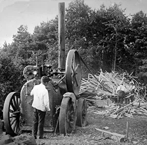 Wood yard traction engine