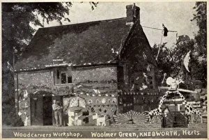 Figures Collection: Woodcarvers Shop - Woolmer Green, Hertfordshire