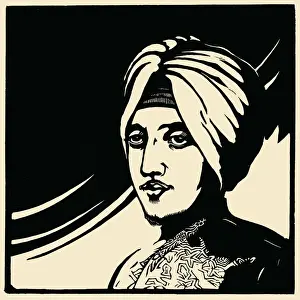 Woodcut print