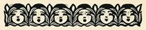 Woodcut print in Come Christmas